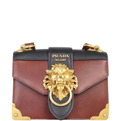 Prada Cahier Shoulder Bag Animalier 